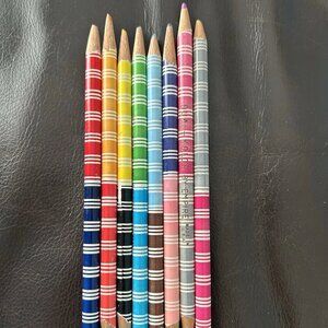 VTG 1980s Empire Double Sided Colored Pencils Lot of 8 Dual Kolor Made in USA
